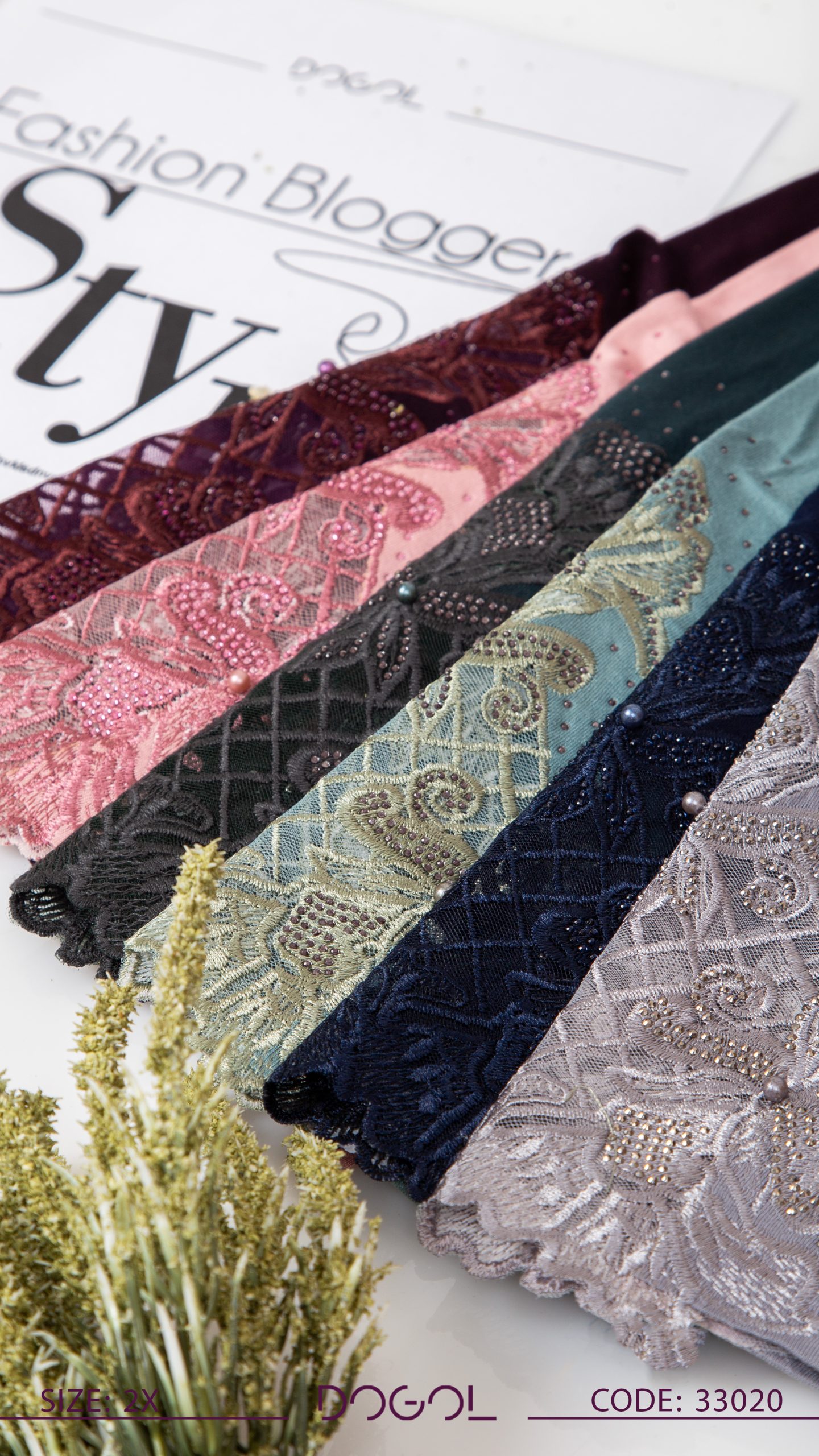 بلوز سه ربع ویلفو آستین گلدوزی - تصویر 3