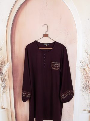 تونیک جودون آستین و جیب گلدوزی