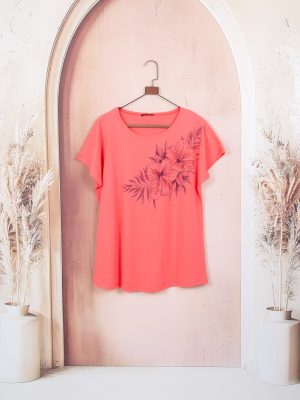 تاپ تیشرت پنبه چاپ یکطرفه